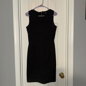Banana Republic Black Patterned Sheath Dress